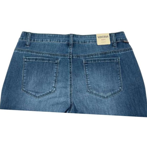 Santana Jeans | Women's Slim Leg Jeans | Regular Wash | Blue | Various Sizes - Picture 4 of 5